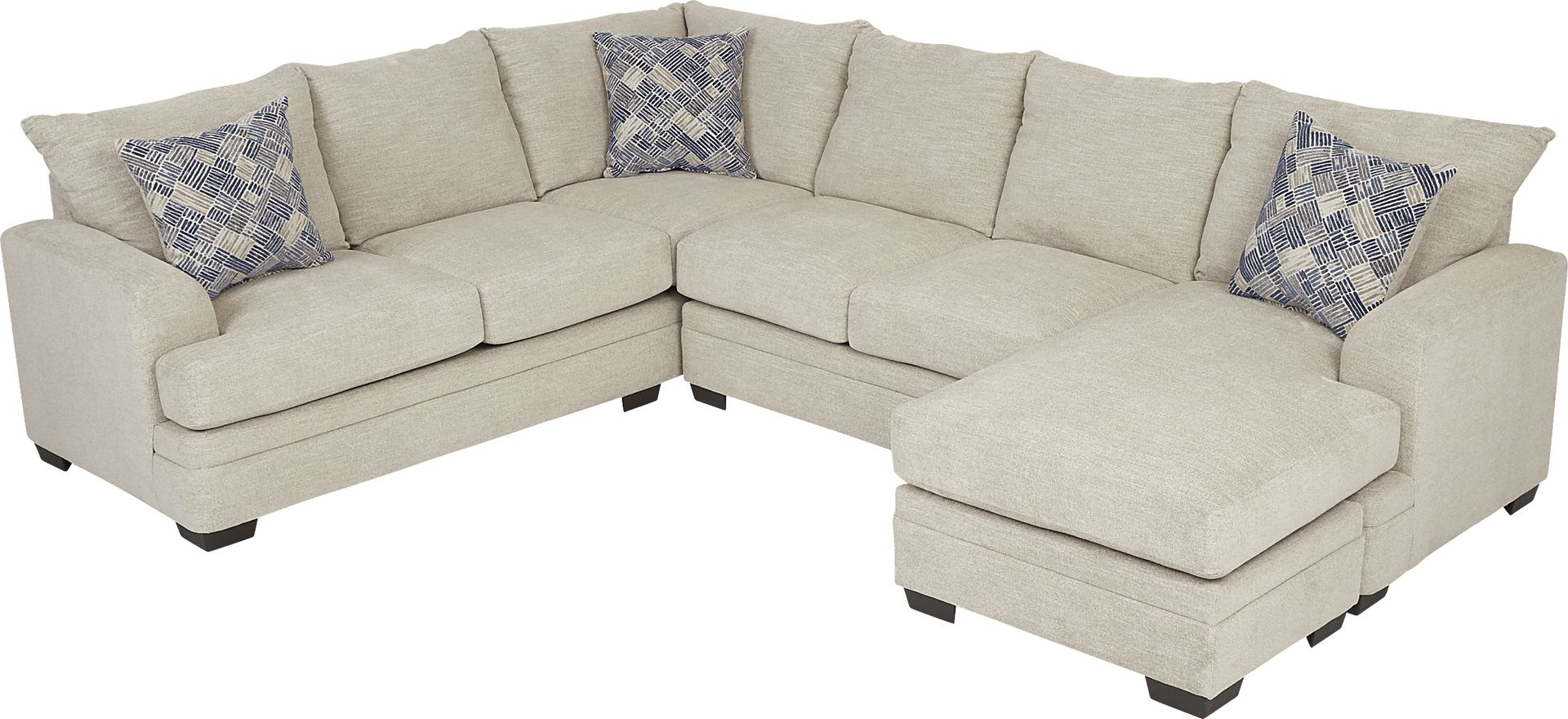 Copley Court Parchment 2 Pc Sleeper Sectional - Image 4