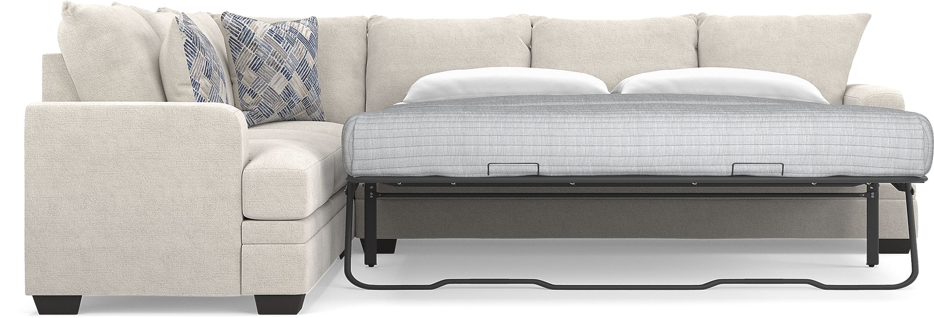 Copley Court Parchment 2 Pc Sleeper Sectional - Image 5