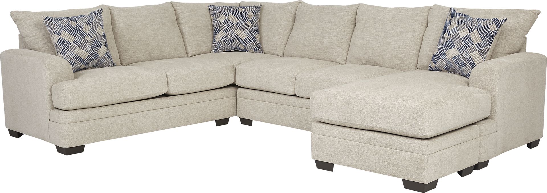 Copley Court Parchment 2 Pc Sleeper Sectional - Image 1