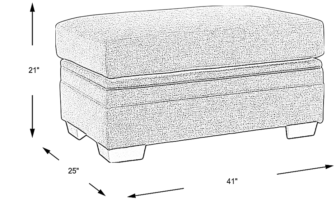 Copley Court Storage Ottoman