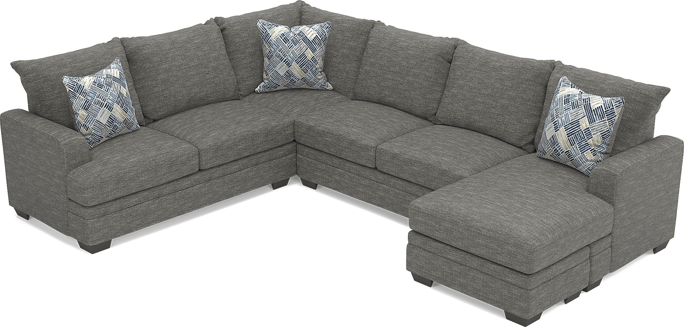 Copley court pewter 2 pc gel foam sleeper deals sectional