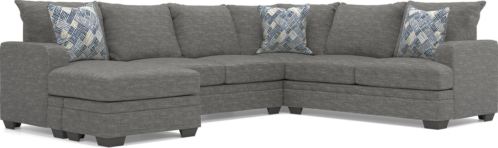 2 pc left arm chaise sectional