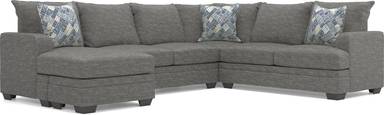 2 pc left arm chaise sectional