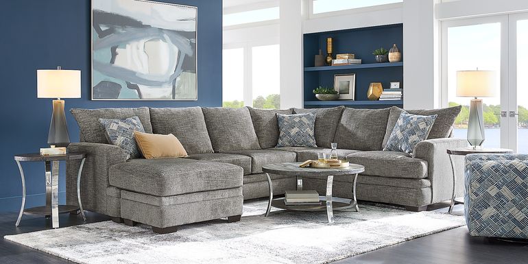 Copley Court Pewter 2 Pc Sectional
