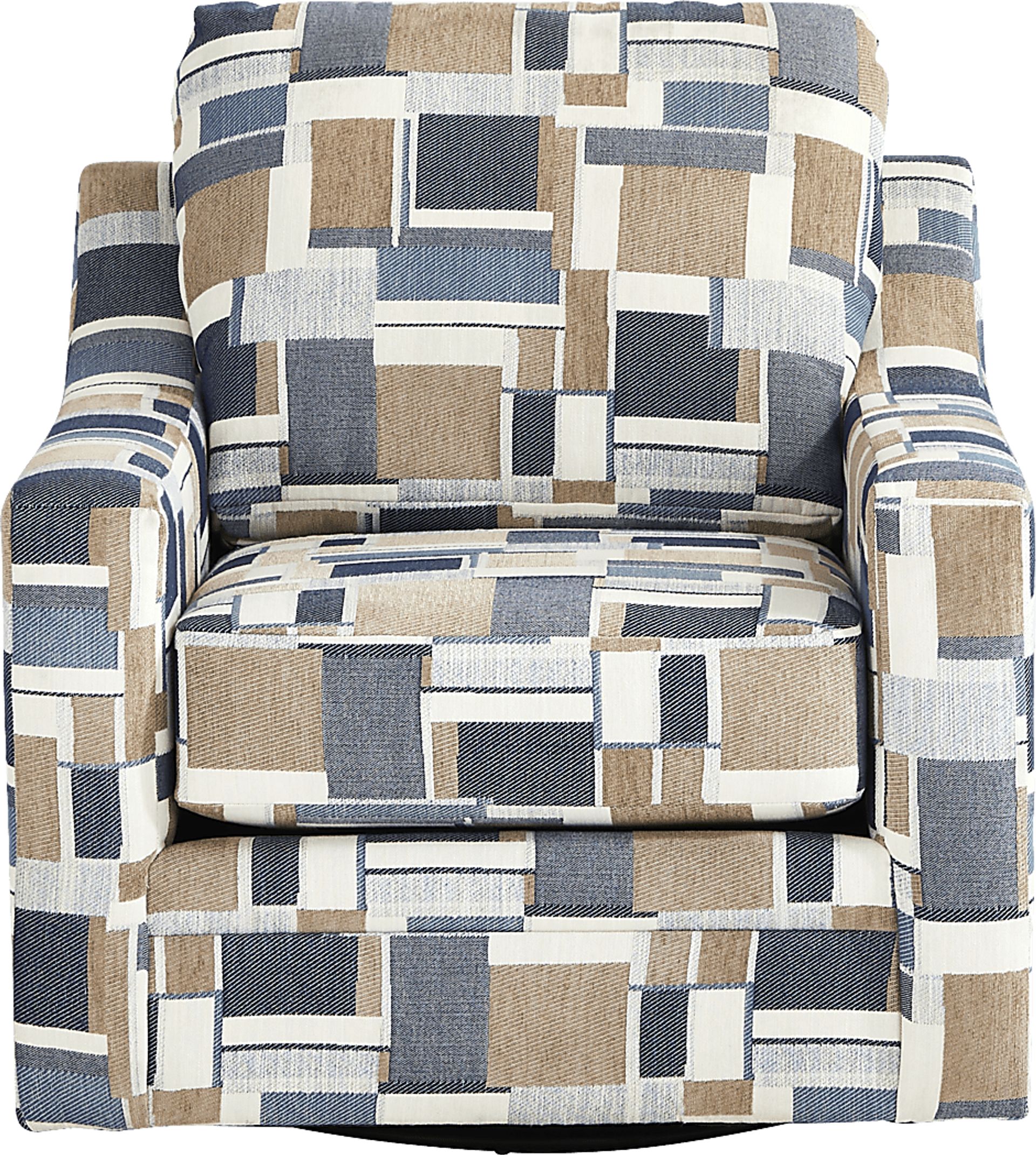 Copley Place Brown Accent Swivel Chair - Image 2