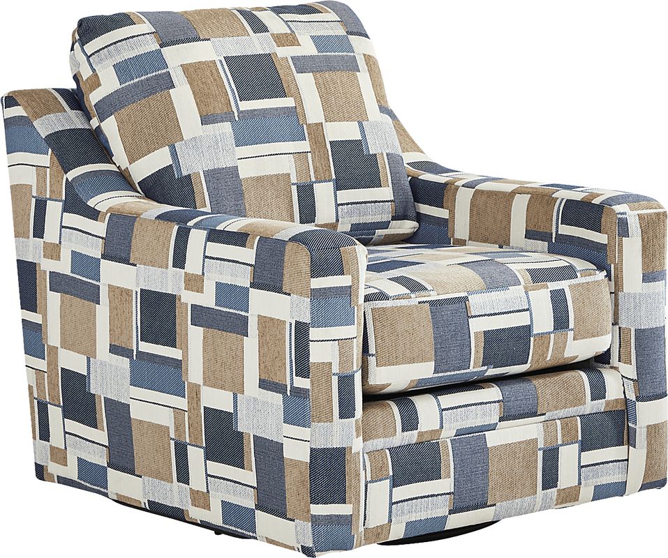 Copley Place Brown Accent Swivel Chair