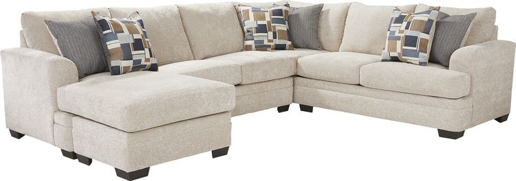 2 pc left arm chaise sectional