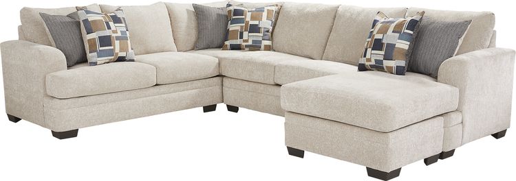 2 pc right arm chaise sectional