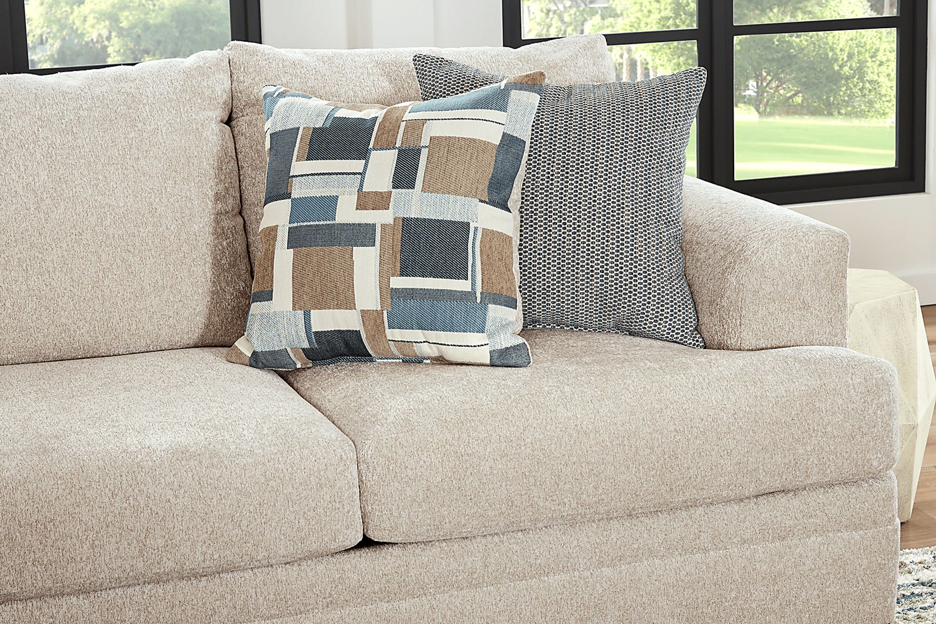Copley Place Linen 2 Pc Sleeper Sectional - Image 5