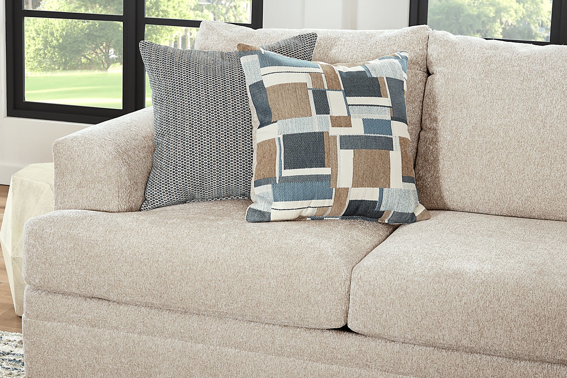 Copley Place Linen 2 Pc Sleeper Sectional - Image 5