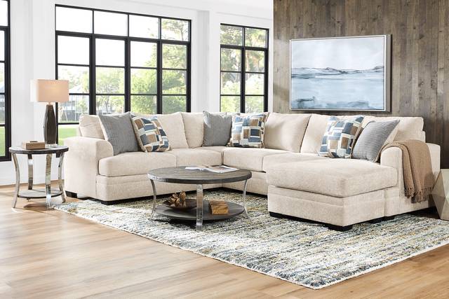 Copley Place Linen 2 Pc Sleeper Sectional - Thumbnail - Image 2