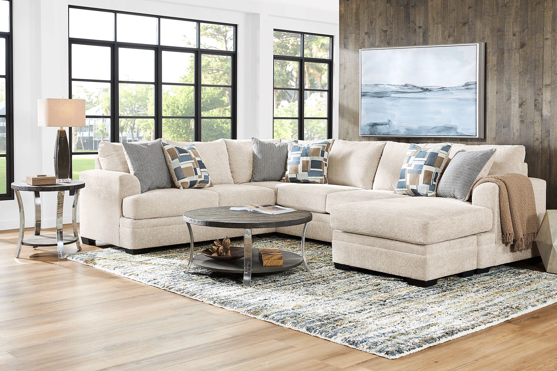 Copley Place Linen 2 Pc Sleeper Sectional - Image 2