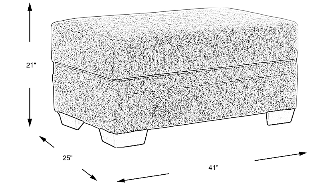 Copley Place Storage Ottoman