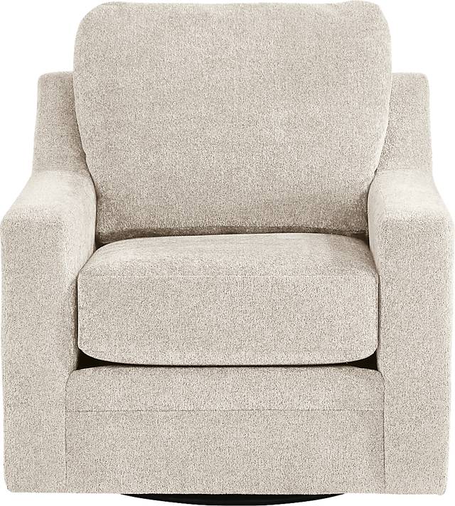 Copley Place Linen Swivel Chair - Thumbnail - Image 2