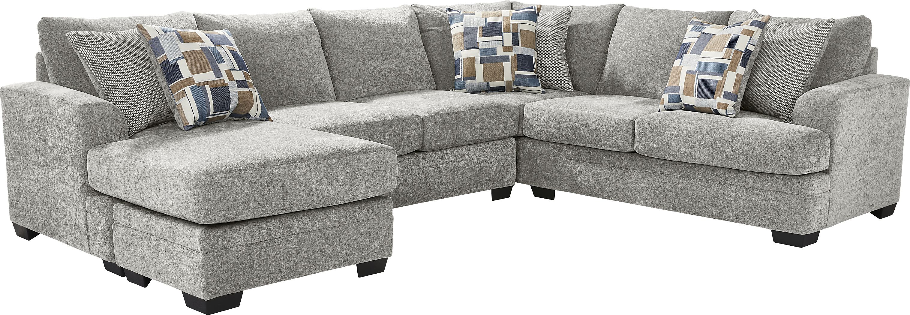 2 pc left arm chaise sectional