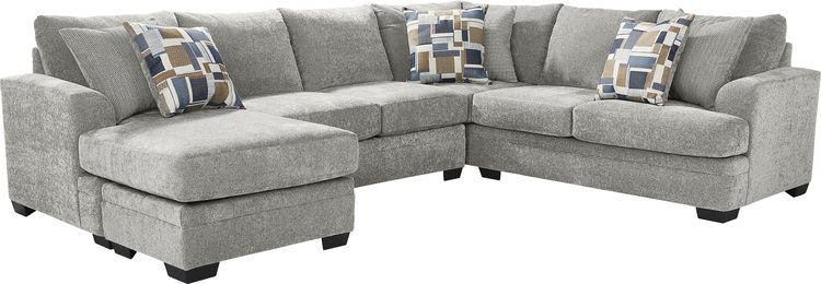 2 pc left arm chaise sectional