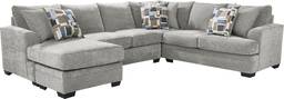 2 pc left arm chaise sleeper sectional
