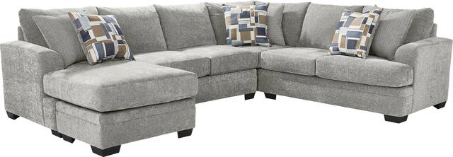 Copley Place Slate 2 Pc Sleeper Sectional - Thumbnail - Image 1