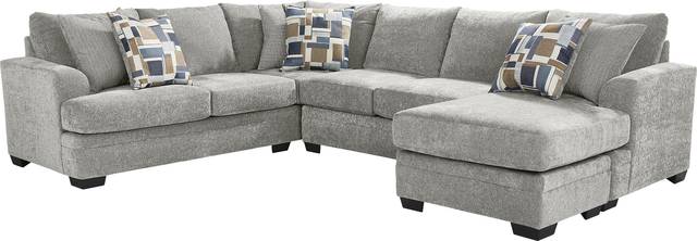 Copley Place Slate 2 Pc Sleeper Sectional - Thumbnail - Image 1