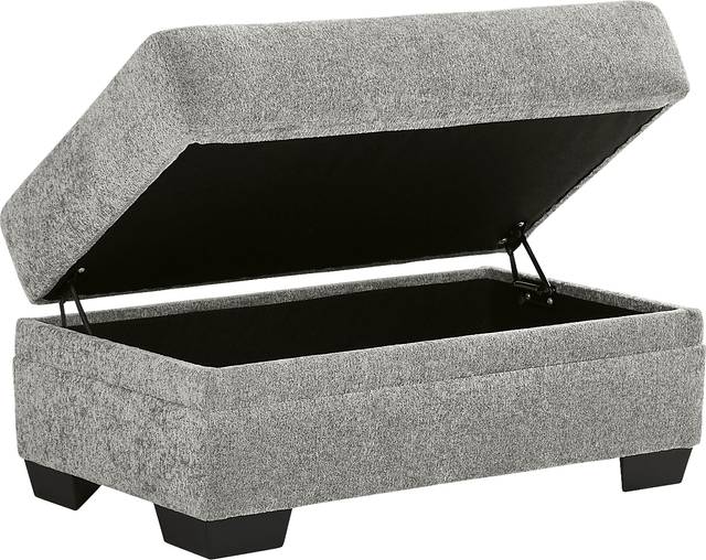 Copley Place Slate Storage Ottoman - Thumbnail - Image 2