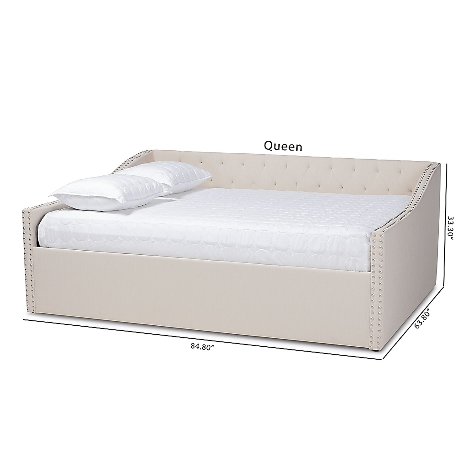 Copper Court Beige Queen Daybed - Image 8