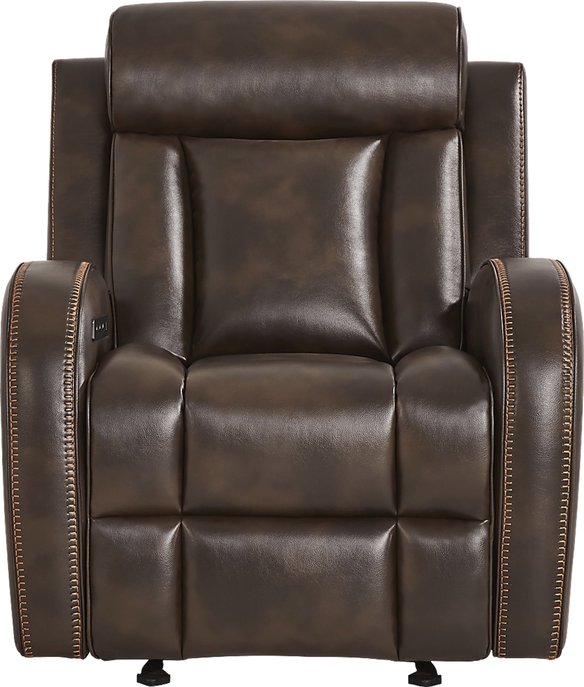 Copperfield Brown Dual Power Recliner - Image 2