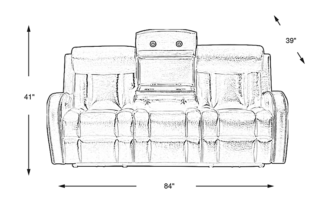 Copperfield Dual Power Reclining Sofa