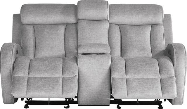 Copperfield Gray Dual Power Reclining Console Loveseat - Thumbnail - Image 2