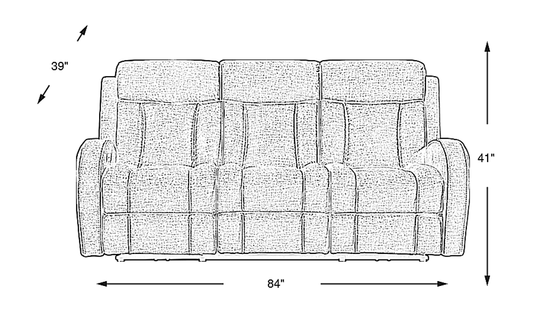 Copperfield Dual Power Reclining Sofa
