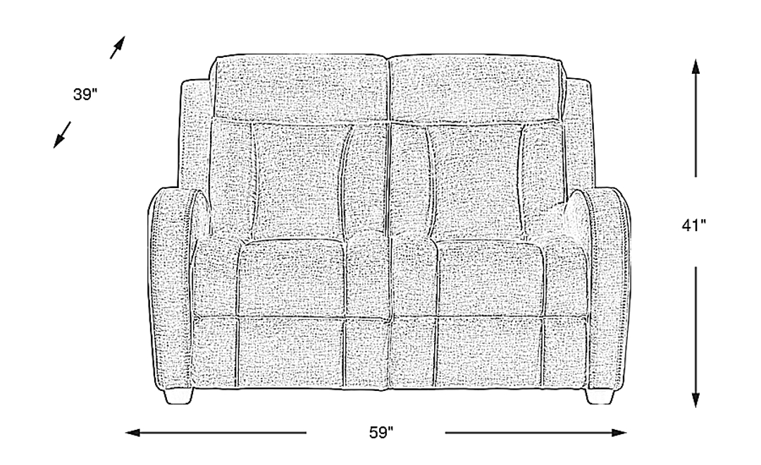 Copperfield Stationary Loveseat