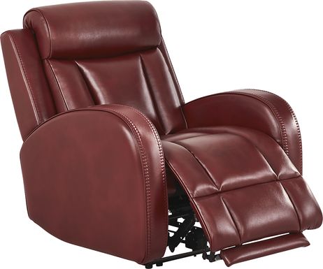 Copperfield Red Dual Power Recliner