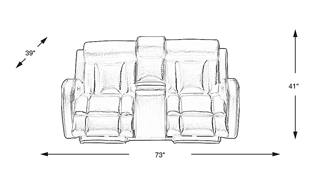 Copperfield Dual Power Reclining Loveseat