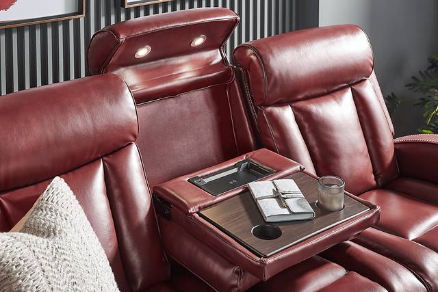 Copperfield Red 2 Pc Living Room with Dual Power Reclining Sofa - Thumbnail - Image 7