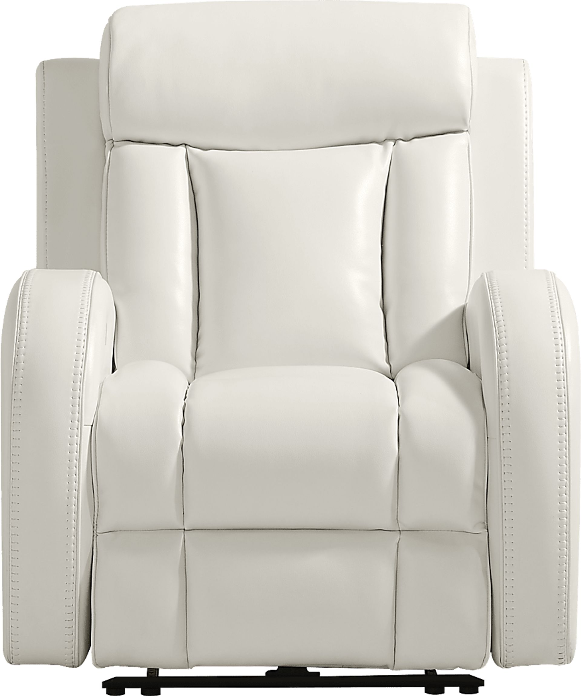Copperfield White Dual Power Recliner - Image 2