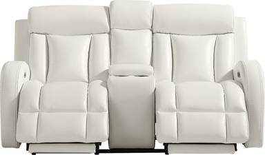 dual power reclining console loveseat