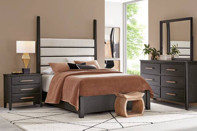 Copperline Black 7 Pc King Poster Bedroom - Thumbnail - Image 1