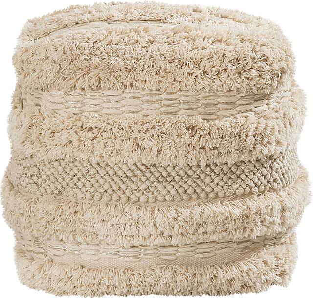 Cora Elle Beige Pouf - Thumbnail - Image 2