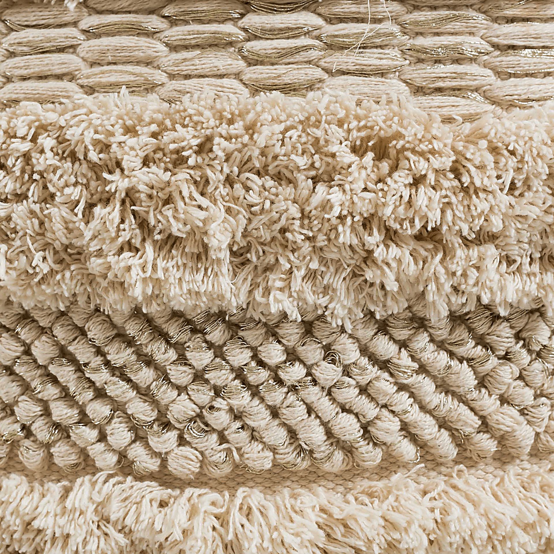 Cora Elle Beige Pouf - Image 3