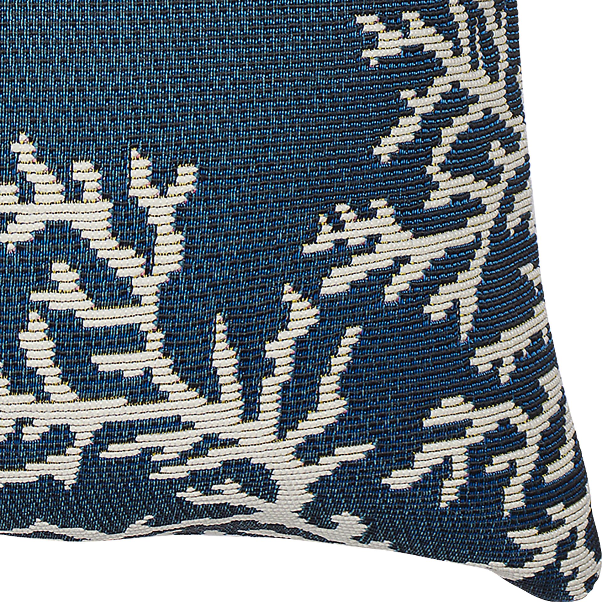 Coral Blossom Navy Indoor/Outdoor Accent Pillow - Image 5