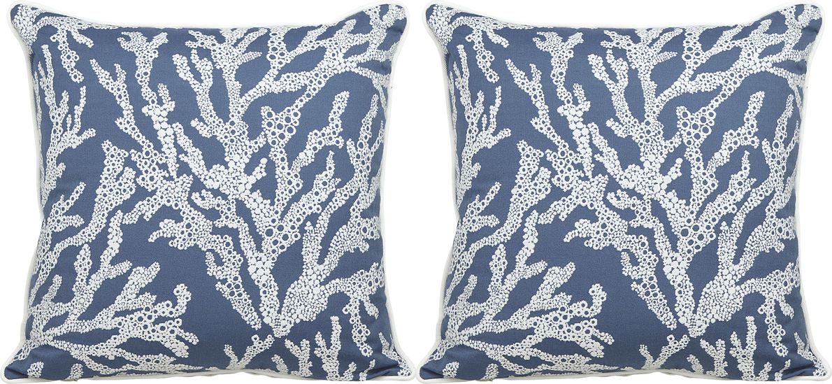 Coral and blue outdoor pillows best sale