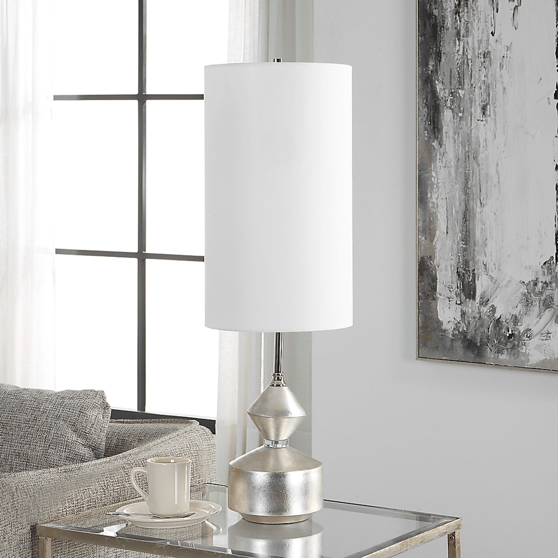 Coralita Cave Silver Lamp - Image 2