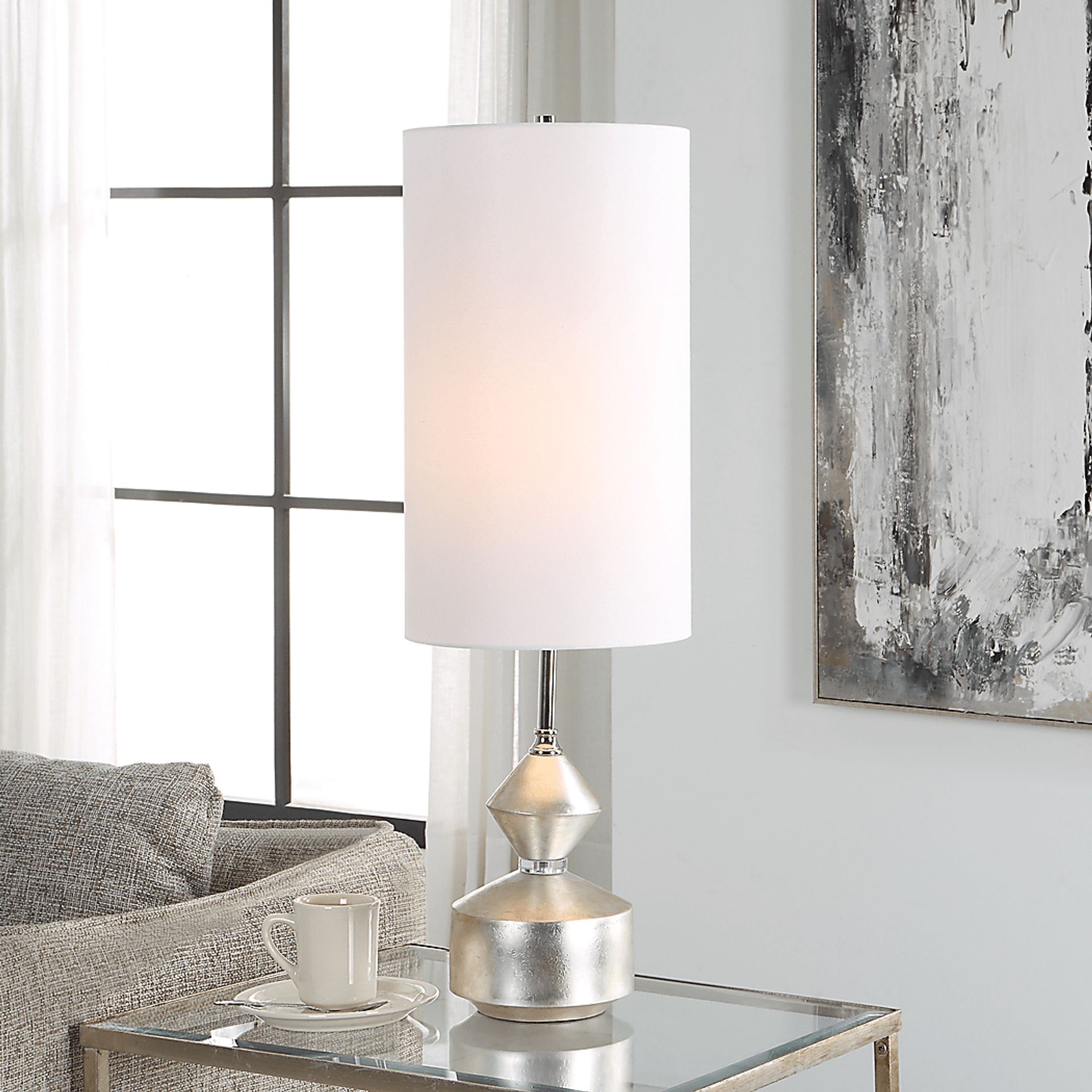 Coralita Cave Silver Lamp - Image 3