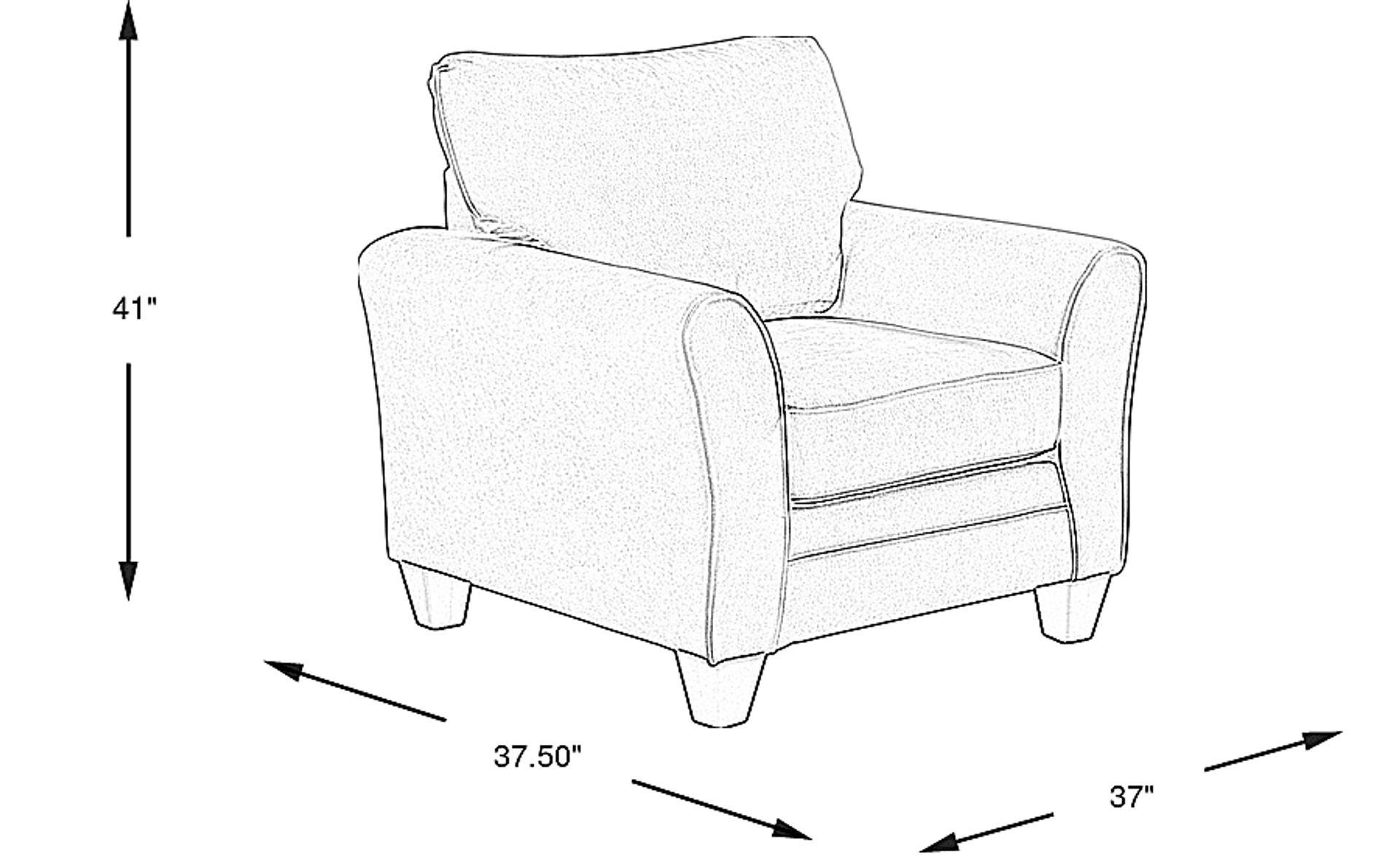 Dimension Image. Please refer to the Dimension Tab on this page for dimension details.