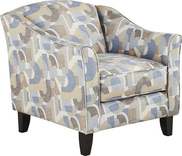 Coralville Blue Accent Chair - Thumbnail - Image 1
