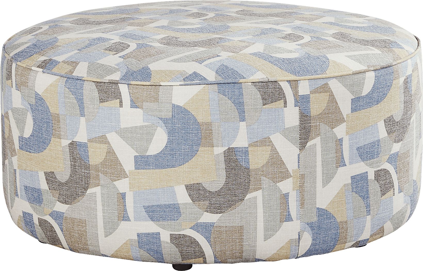 Coralville Blue Cocktail Ottoman