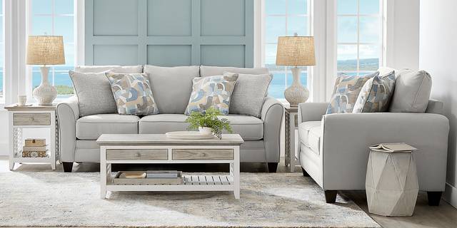 Coralville Gray Loveseat - Thumbnail - Image 2