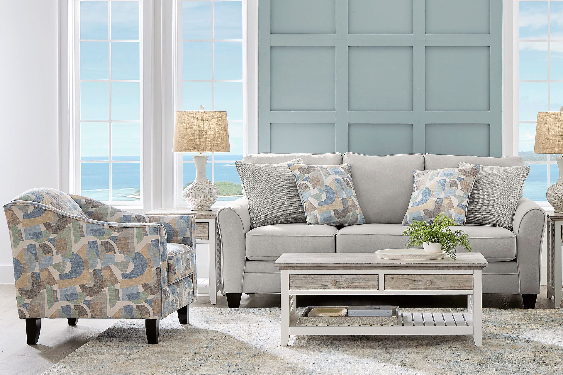 Coralville Gray 2 Pc Living Room - Image 1