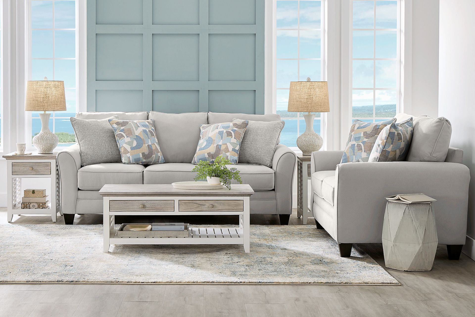 Coralville Gray 5 Pc Living Room - Image 1