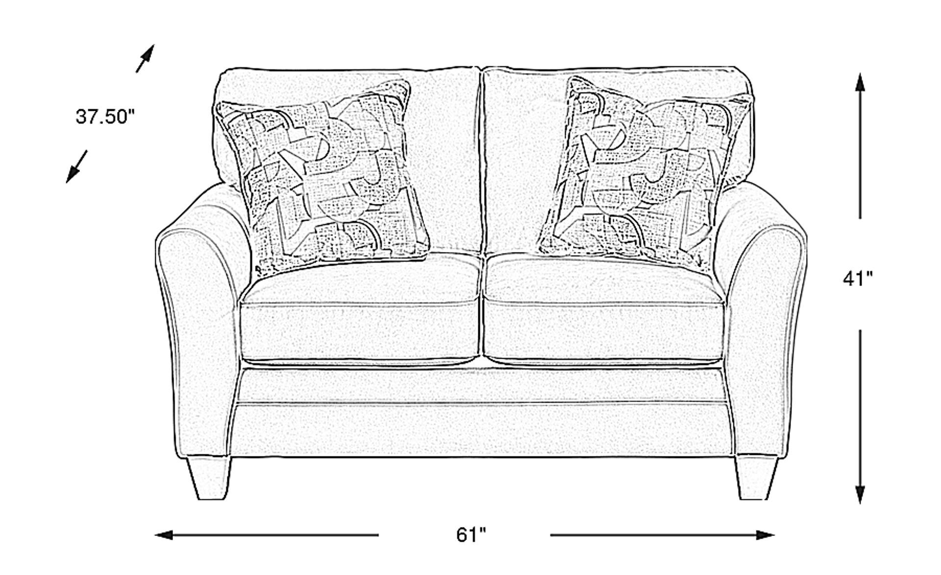 Dimension Image. Please refer to the Dimension Tab on this page for dimension details.