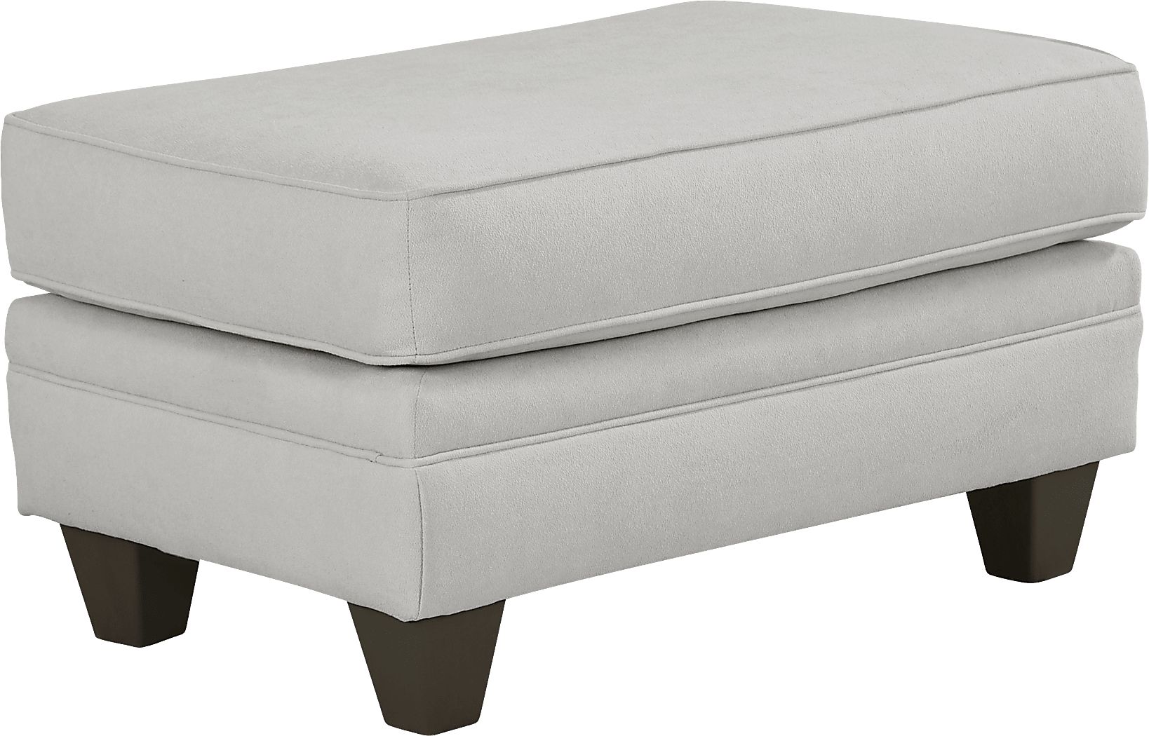 Coralville Gray Ottoman